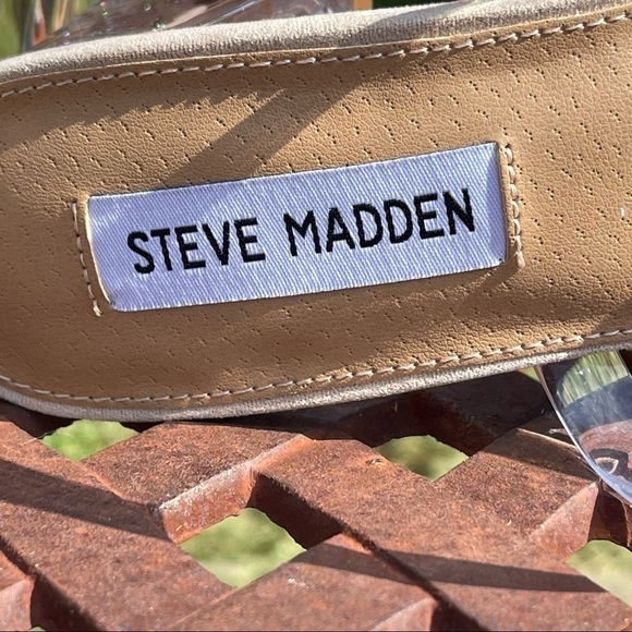 💋NWT Steve madden mott strappy clear block sandals - Picture 12 of 15